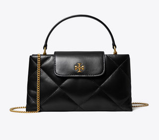 Kira Diamond Quilt East-West Top Handle - Black