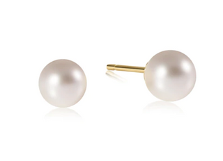 Classic 8mm Ball Stud - Pearl