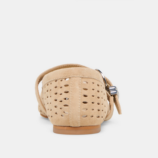 Mikel - Camel Perforated Suede