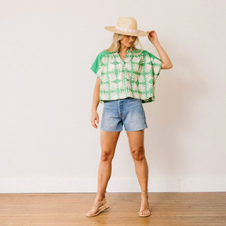 Savannah Top - Viridian Tile