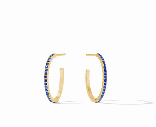 Small Windsor Hoop - Sapphire Hoop