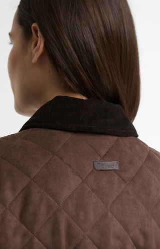 Barbour Sonya Quilted Jacket - Dark Brown / Muted