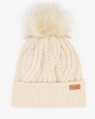 Barbour Elsdon Beanie Hat - Eggshell