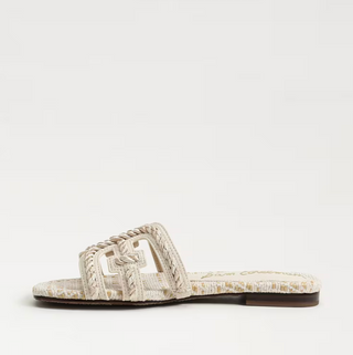 Bay Twist Slide Sandal - Modern Ivory Faux Raffia