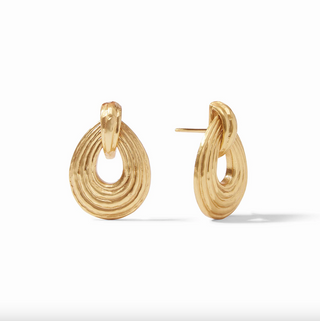 Havana Demi Doorknocker Earring - Gold