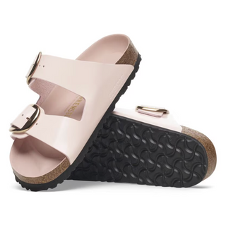Arizona Big Buckle Natural Leather Patent - High Shine Light Rose