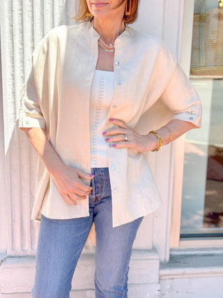 Clem Linen Shirt - Natural
