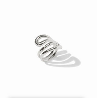 Wave Wrap Ring - Silver