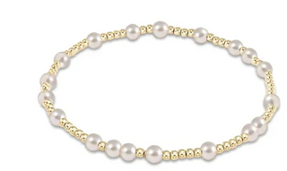 EGirl Hope Unwritten 4mm Bead Bracelet - Pearl