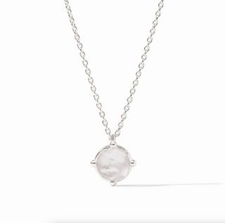 Honeybee Solitaire Necklace-Iridescent Clear Crystal-OS