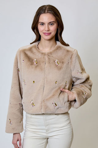 Romy Jacket - Taupe Combo