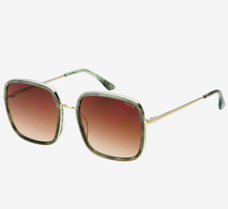 Cosmo Acetate Womens Square Sunglasses - Emerald Green