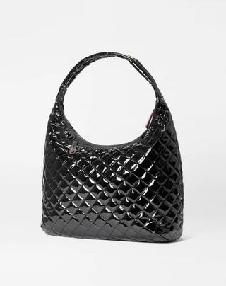 Large Metro Shoulder Bag II - Black Lacquer