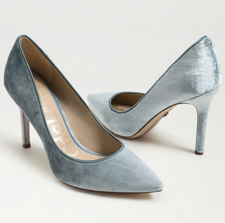 Hazel Pointed Toe Pump - Azure Blue