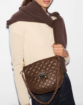 Crosby Lock Saddle - Walnut Brown