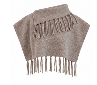 Fringe Wrap - Mushroom