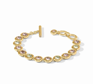 Rainbow Tennis Bracelet - Champagne Radiance