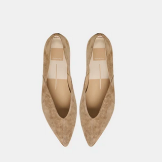Gema Flat - Taupe Suede