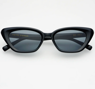 Mia Acetate Cat Eye Womens Sunglasses - Black