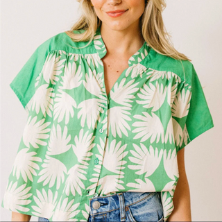 Savannah Top - Viridian Tile