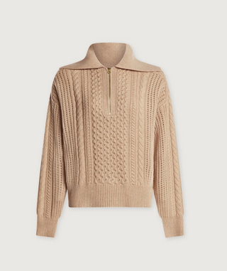 Camello Cable Half Zip 2.0 - Parchment