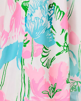 Rissy Midi Dress - Resort White / Viney Liney