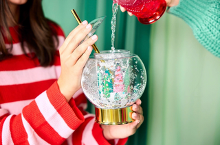 Let It Snow Globe Sipper Novelty Cup
