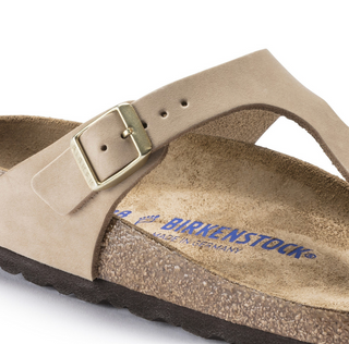 Gizah Soft Footbed - Nubuck Leather Sandcastle