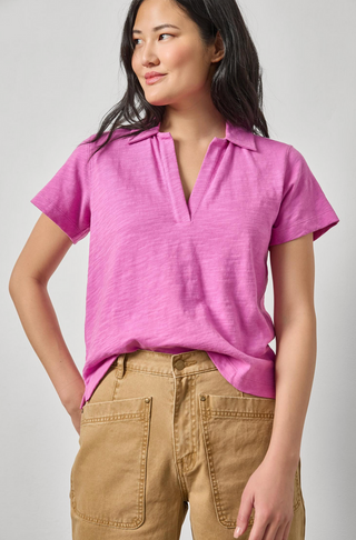 Vintage Short Sleeve Polo - Crocus