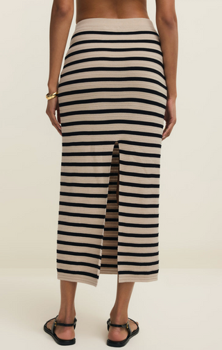 Emori Striped Skirt - Natural