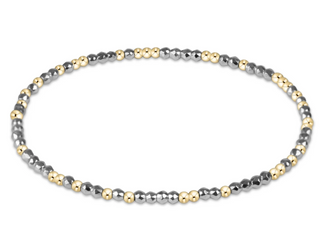 Hope Unwritten Bright Silver Faceted Hematite 2mm
