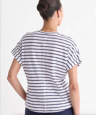 Jersey Tee - B.Stripe-White Navy