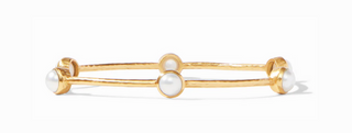 Milano Luxe Bangle - Pearl- Medium