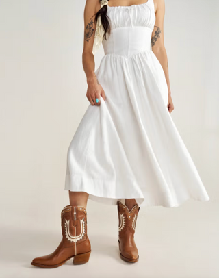 The Jolene - Caramel/Bone - Cowhide