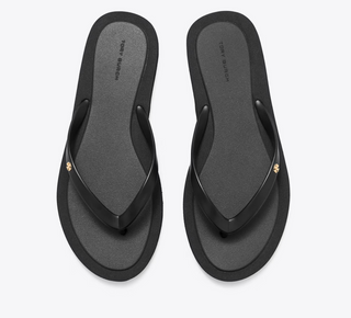 Kira Padded Flip Flop - Perfect Black / Gold