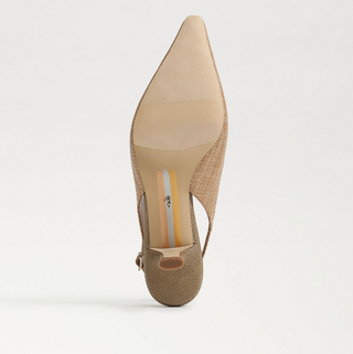 Bianka Slingback Pump - Buff Tan Raffia