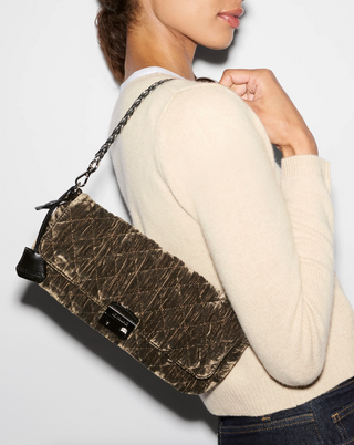 Velvet Crosby Lock Baguette - Pecan Brown