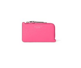 Romy Zip Card Case - Bright Pink