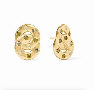 Rainbow Infinity Earring - Shades of Jade