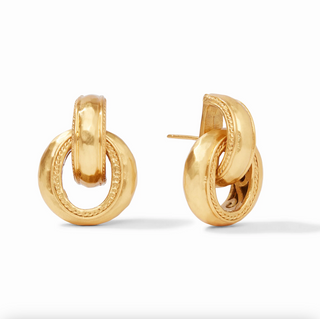 Cannes Doorknocker Earring - Gold