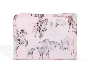 Roadie Small Zip Pouch - Cowgirl Toile