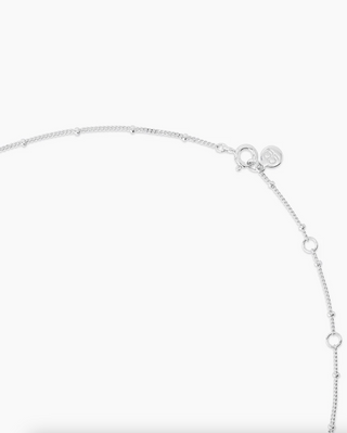 Compass Coin Necklace - Silver