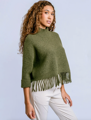 Sachi Aja Sweater - Olive Jade