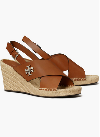 Turnlock Wedge Espadrille 85mm - Classic Cuoio