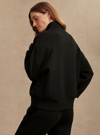 Hawley Half Zip Sweat - Black
