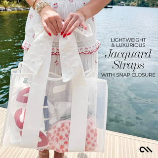 Case-Mate Ivory Pearl Bow Jelly Tote Bag