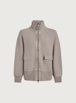 Roxbury Zip Through - Taupe Marl