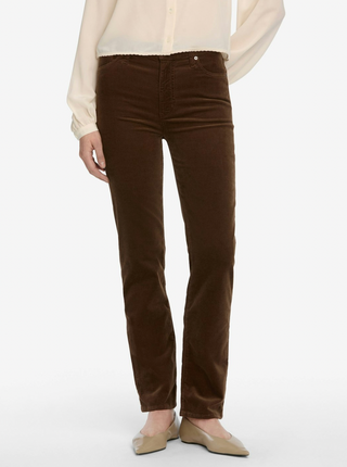 Le Sleek Straight Corduroy - Bitter Chocolate