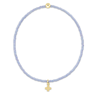 Hope Classic Ocean Mist Bracelet - Signature Cross Small Gold Charm