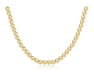 17" Choker Classic Gold 5mm Bead